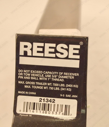 Reese Quick Loading Ball Mount 7500 Lbs sku1601 - Click Image to Close
