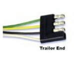Four Flat Trailer End Pigtail SKU1199 - Click Image to Close