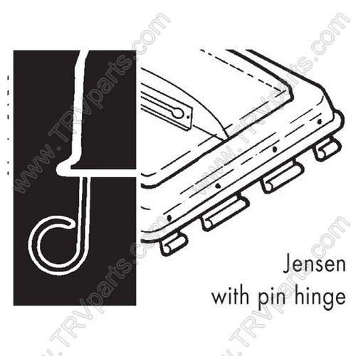 Camco Unbreakable Vent Lid for Pin Hinge Jensen SKU1614