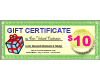 Gift Certificate - Ten Dollars SKU1865