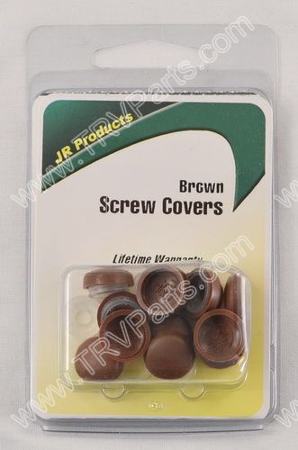 Screw Covers - Brown Plastic - 14 pack SKU801 - Click Image to Close