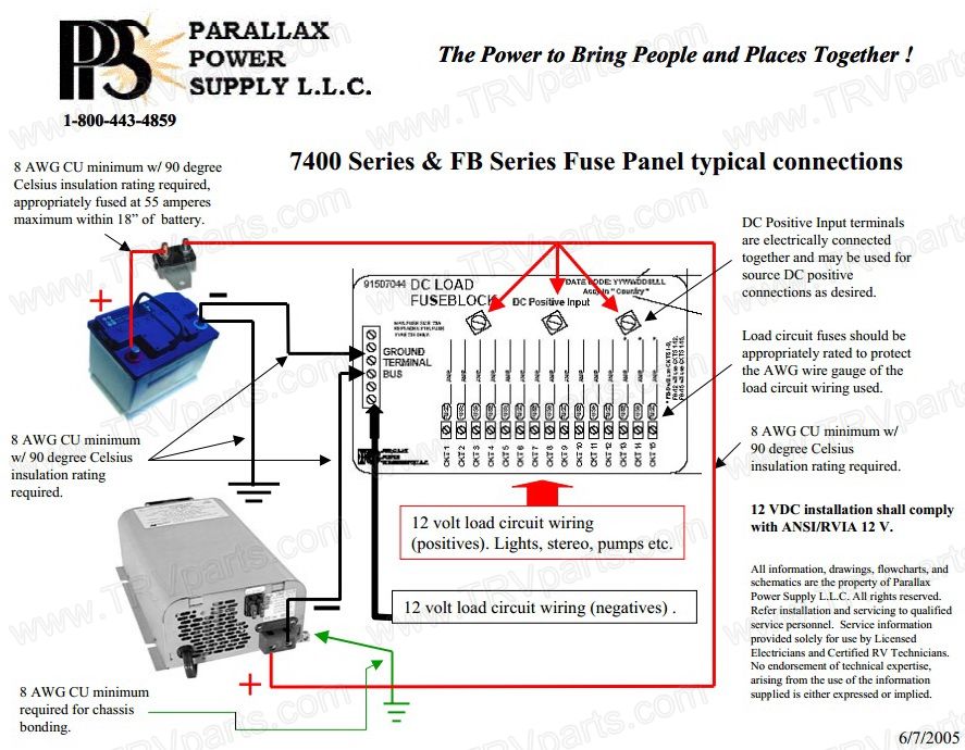 PARALLAX Fuse Panel 9 SKU1594 [FB9] - $34.95 : Triad RV ... converters for rv wiring schematic 