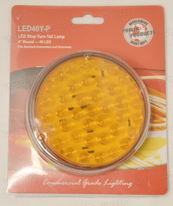 4 inch Round Amber with 40 LEDs sku2009