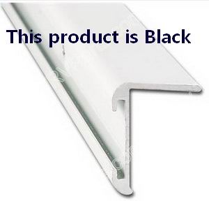 16 ft Long Leg MoldingCorner Trim Aluminum Painted Black sku3086
