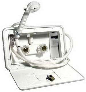Exterior Shower Kit in White Sku2859